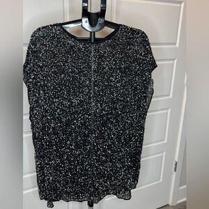 All Saints Black and Silver Beaded Dress